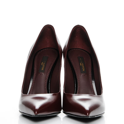 Louis Vuitton Glazed Calfskin Eyeline Pumps 36 Bordeaux 2 of 7