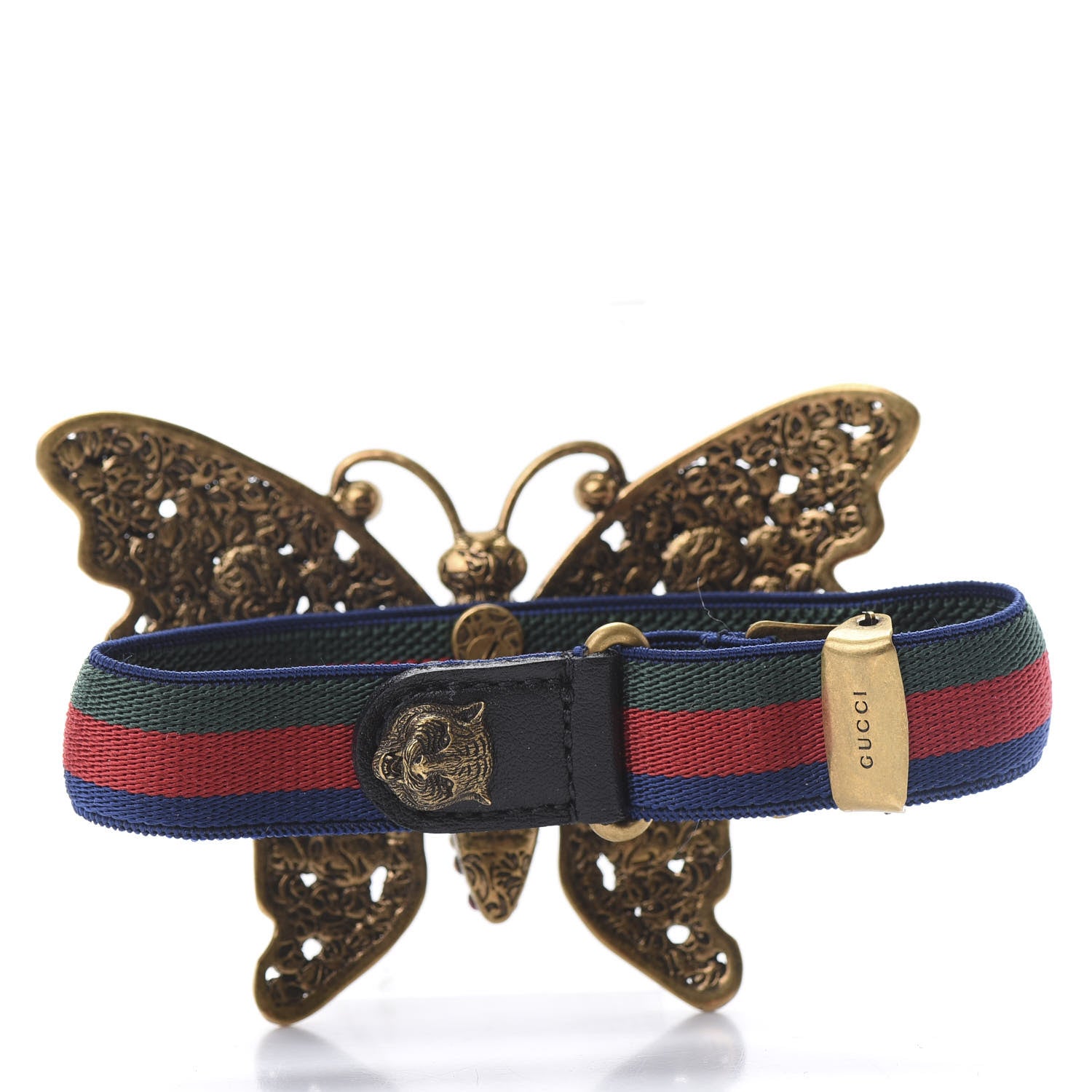 Gucci Web Crystal Butterfly Bracelet Multicolor 3 of 4