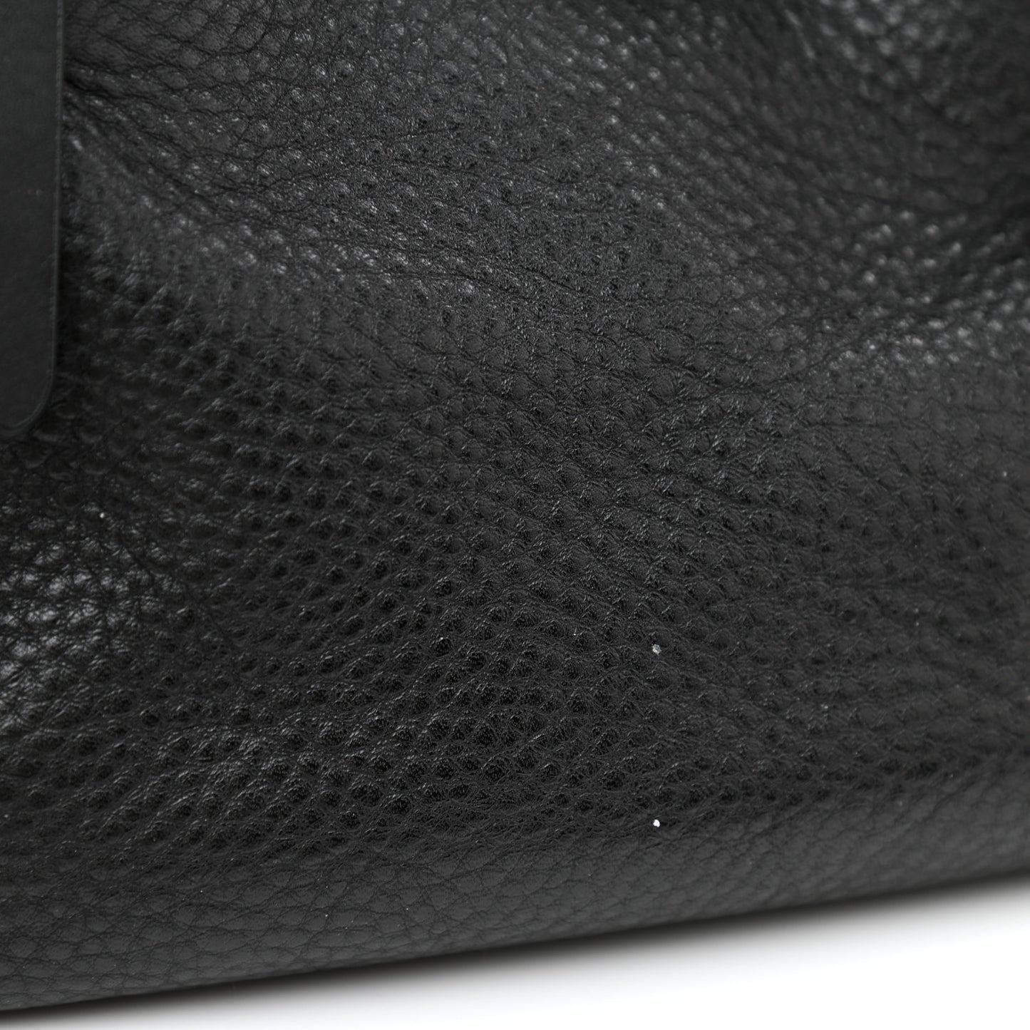 Grainy Calfskin House Check Small Maidstone Black