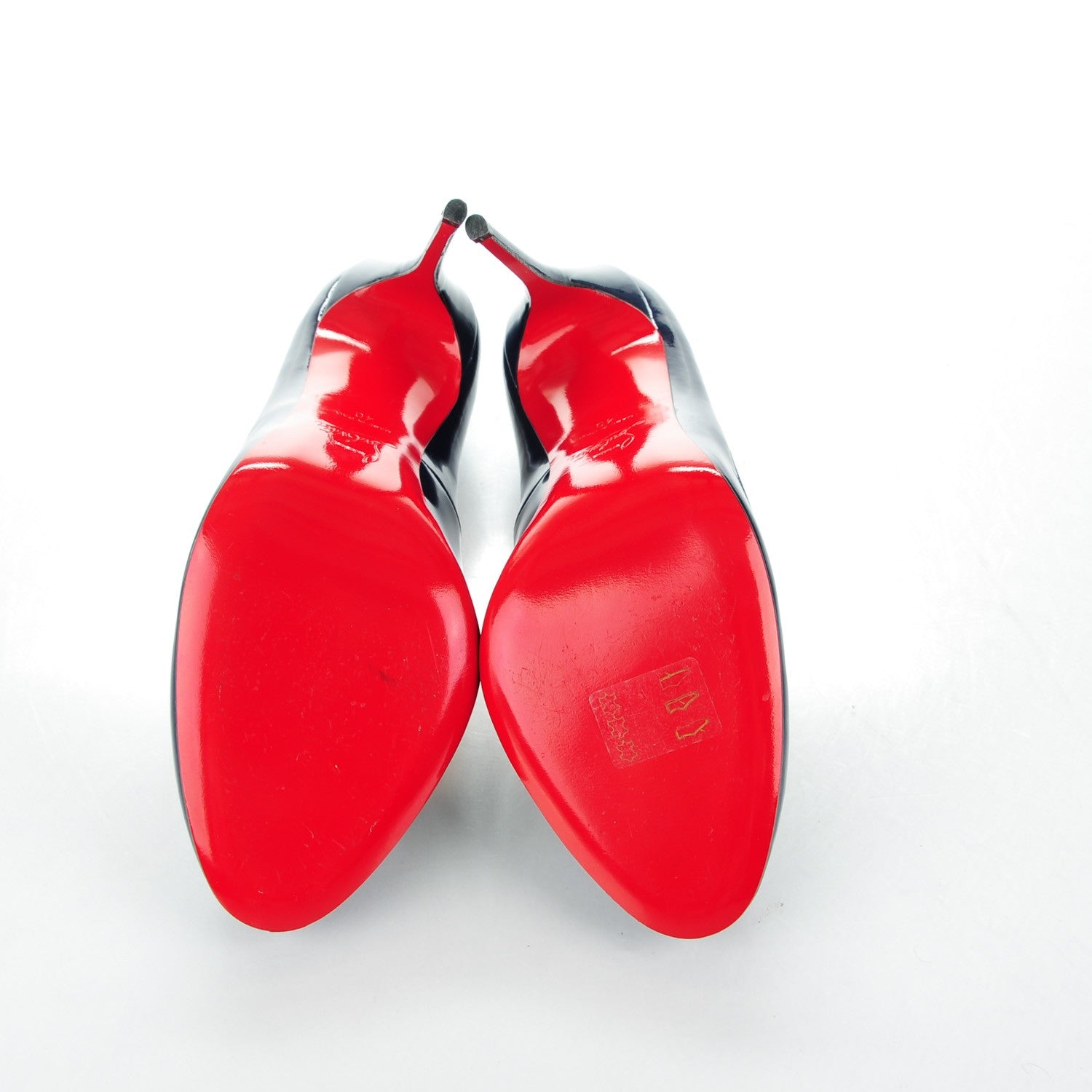 Christian Louboutin Patent Fifi 120 Pumps 40 Navy 5 of 9