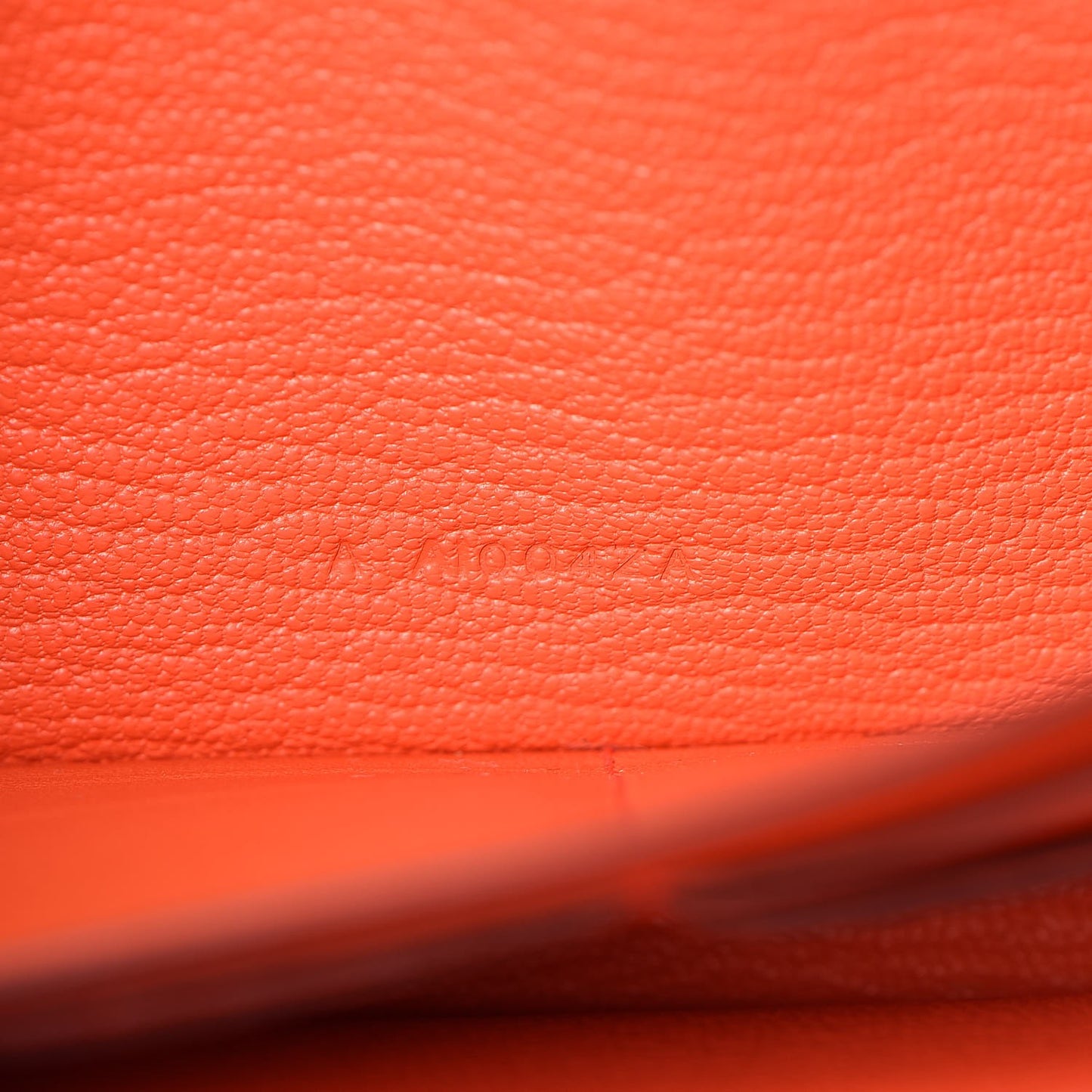 Chevre Mysore Kelly Longue Wallet Orange Poppy