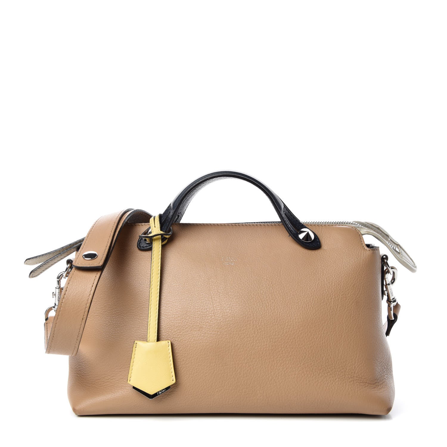 Fendi Vitello Dolce 4 Color Medium By The Way Boston Bag Sand Grano Multicolor 1 of 14
