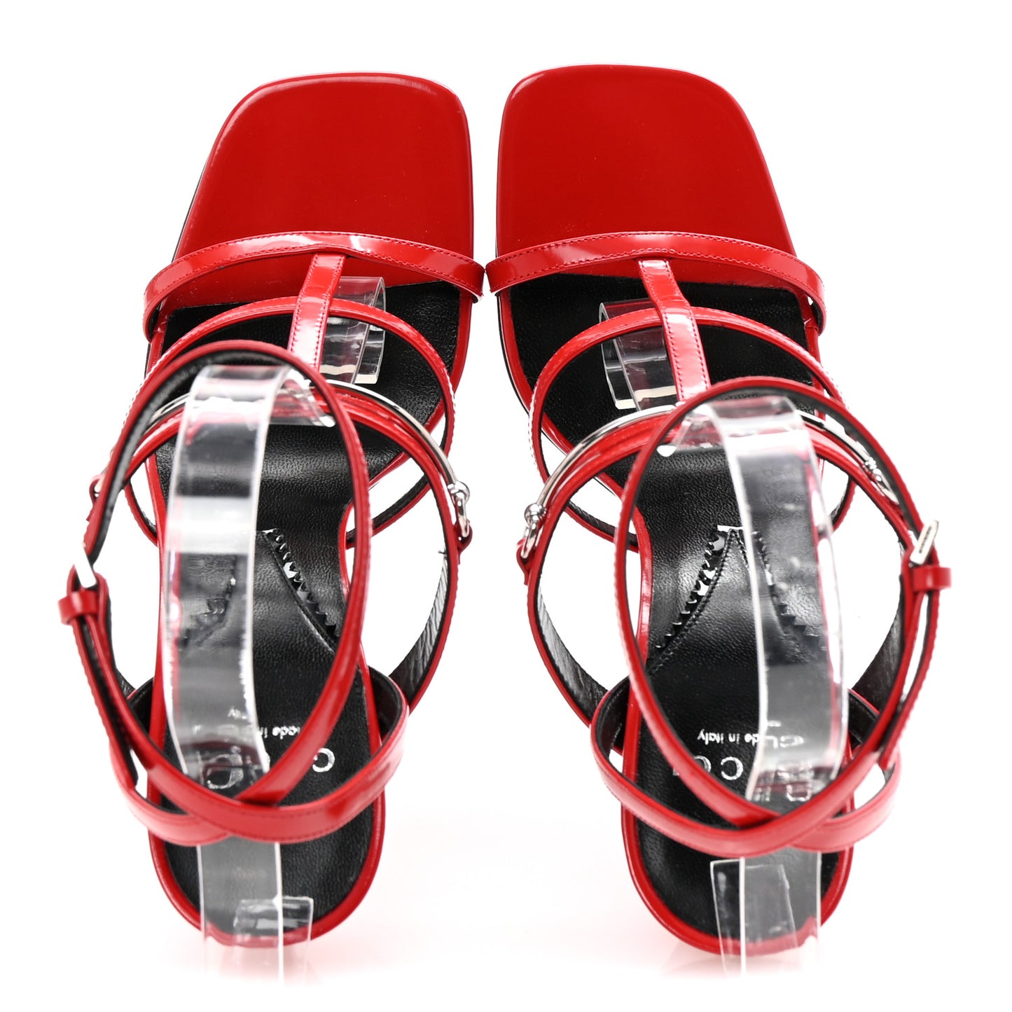 Nappa Regent Strappy Horsebit Sandals 38 Maple Red