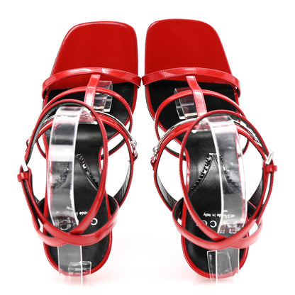 Gucci Nappa Regent Strappy Horsebit Sandals 38 Maple Red 2 of 9