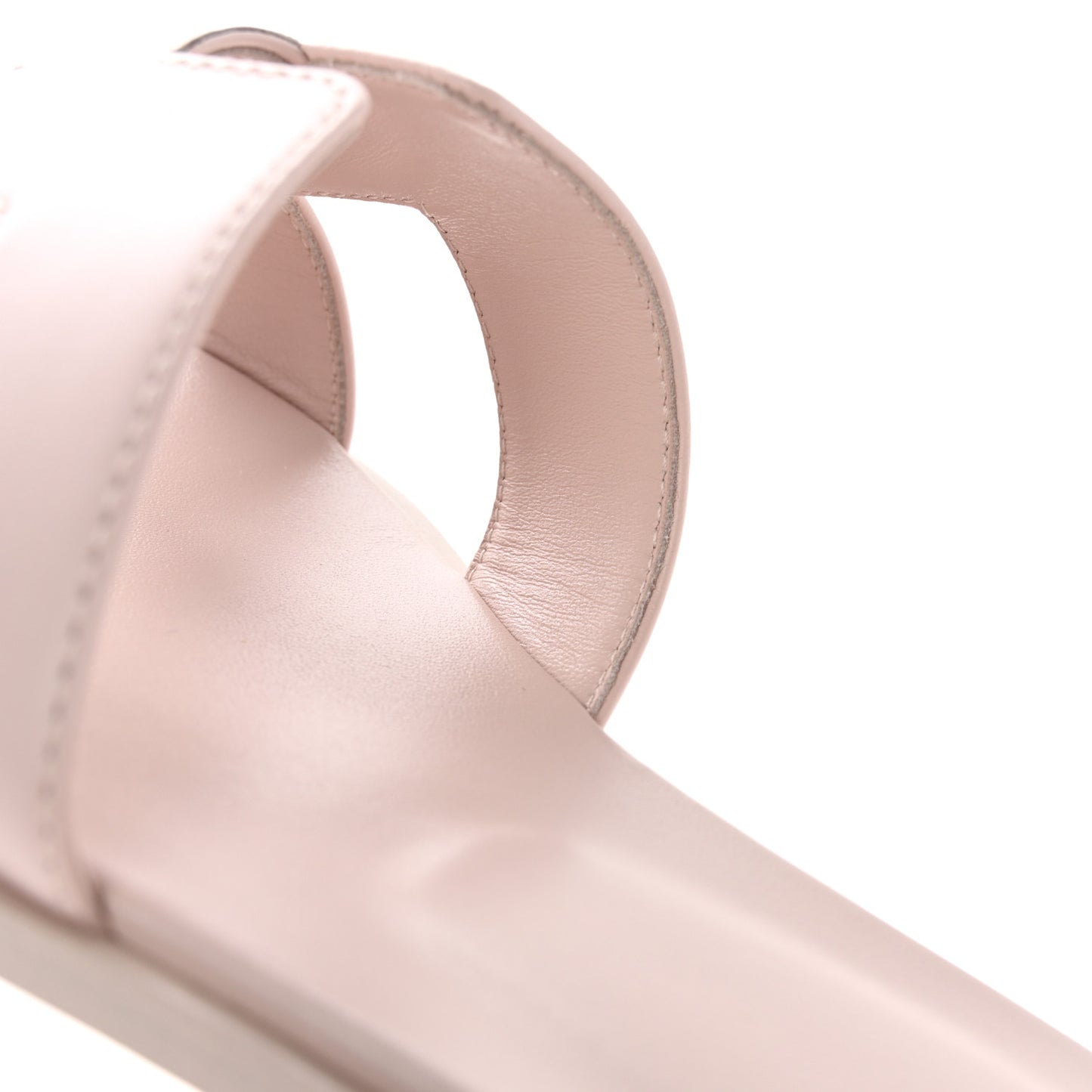 Box Calfskin Oran Sandals 40 Rose Pale
