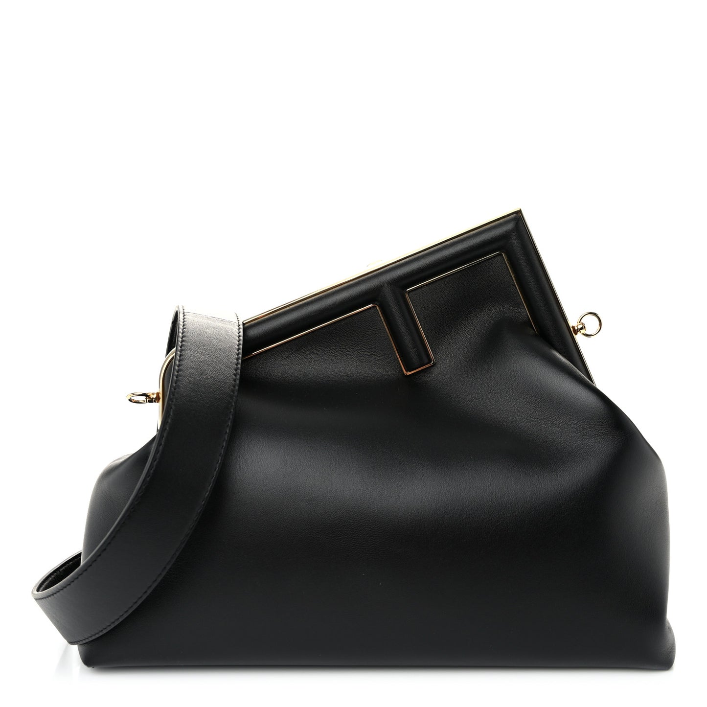 Shiny Nappa Medium Fendi First Black