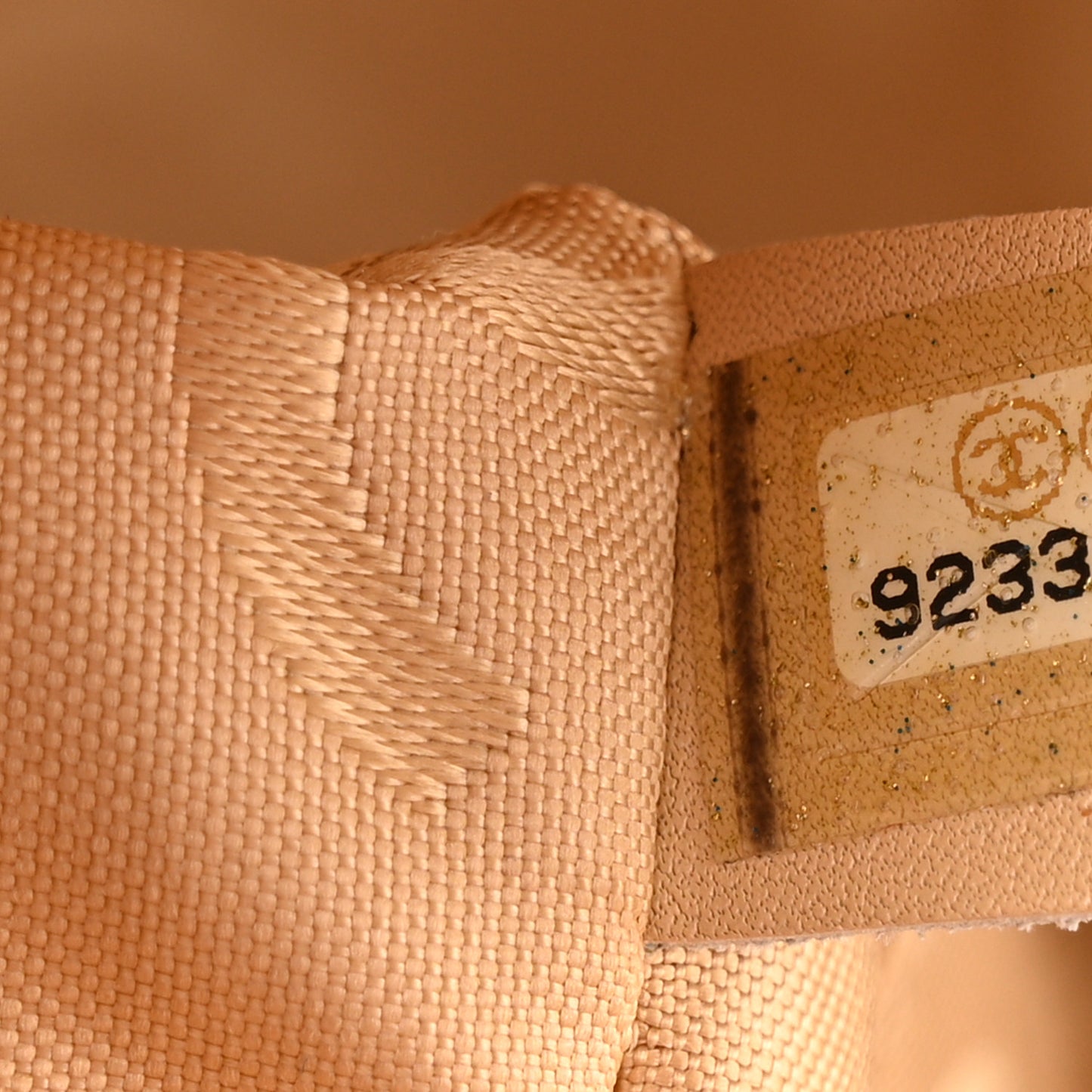 Calfskin Contrast Stitch Surpique Bowler Beige