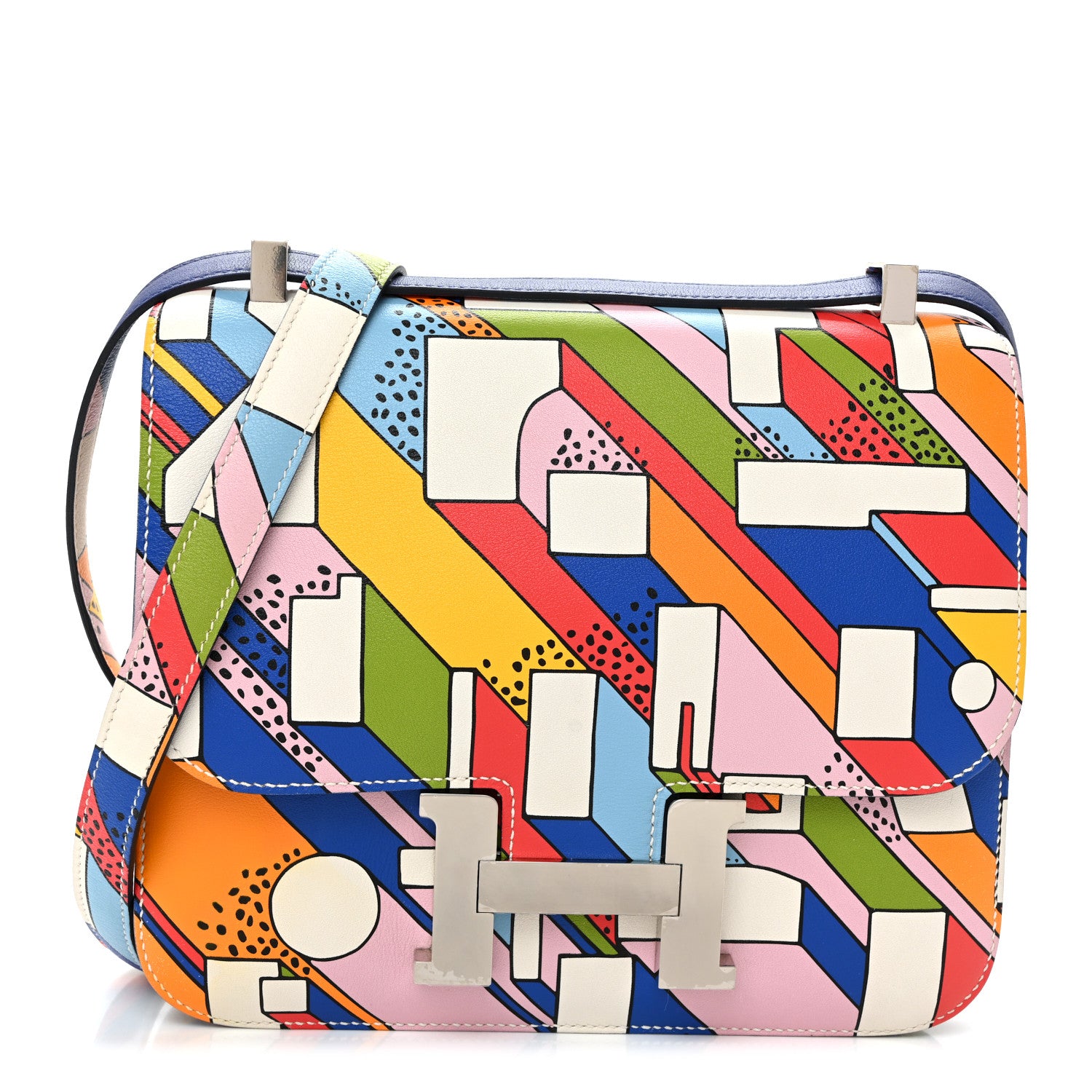 Hermes Swift Printed On a Summer Day Constance 24 Multicolor 1 of 12
