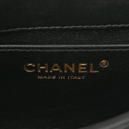 Chanel Lambskin Quilted Resin Top Handle Mini Flap Black 7 of 11