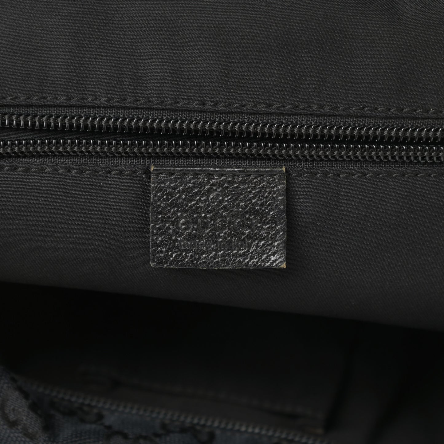GG Monogram Small Web Handle Bucket Tote Black