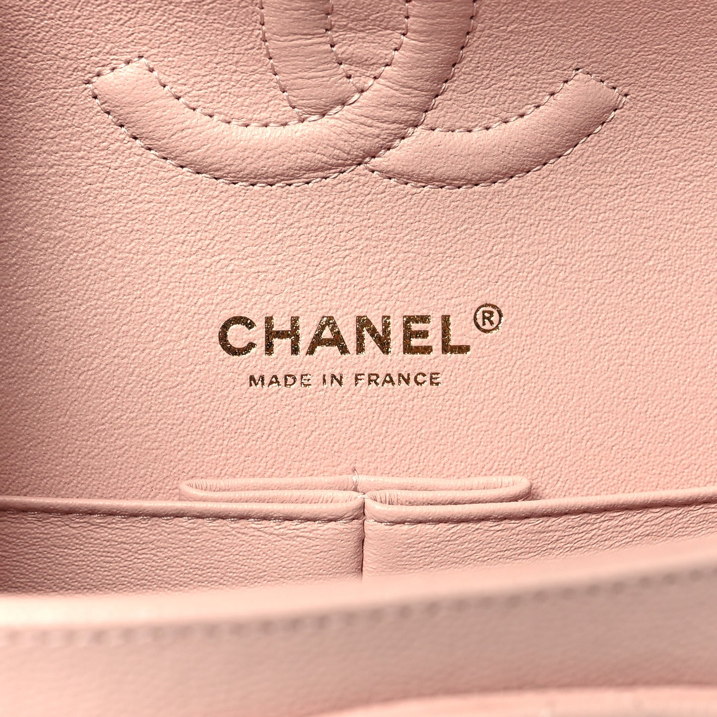 Caviar Quilted Medium Double Flap Light Pink