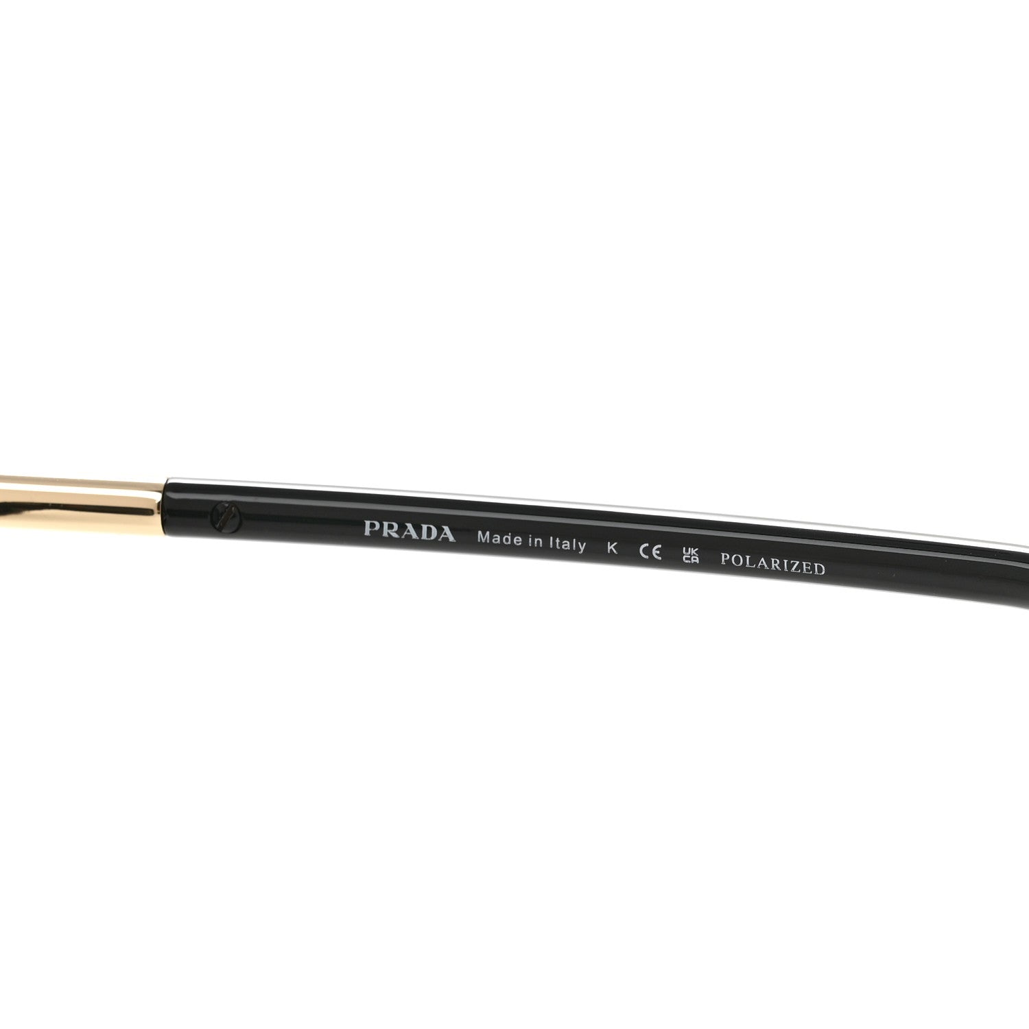 Prada Acetate Square Sunglasses SPR04W Black 5 of 8