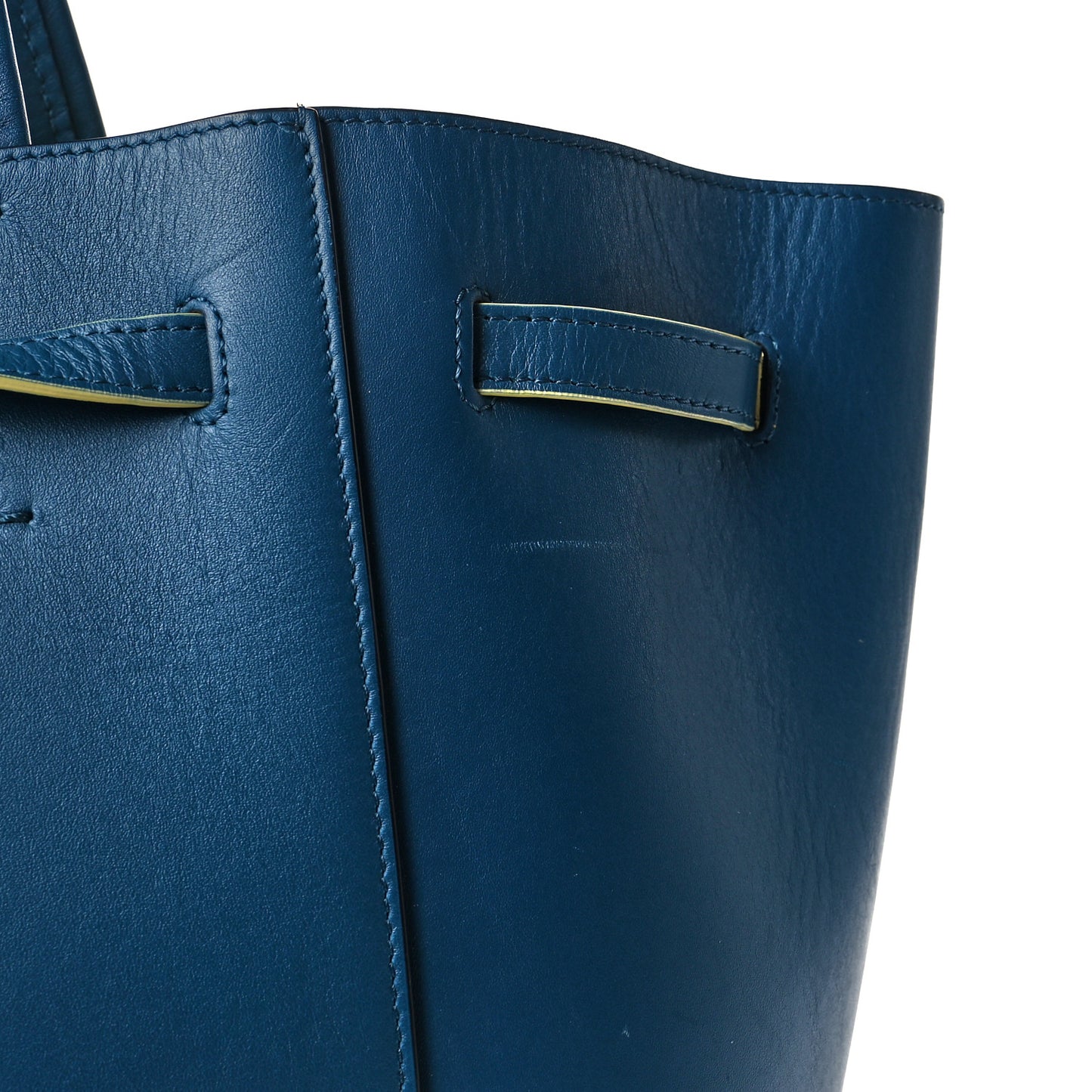 Smooth Calfskin Small Tassel Cabas Phantom Deep Blue