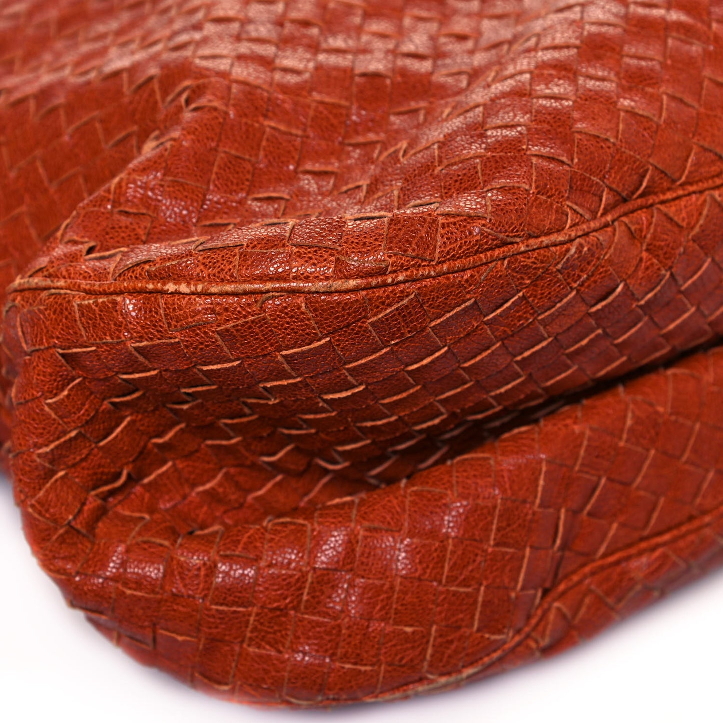 Goatskin Intrecciato Woven East West Belly Bag