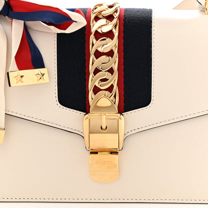 Gucci Calfskin Small Sylvie Shoulder Bag Off White 8 of 14