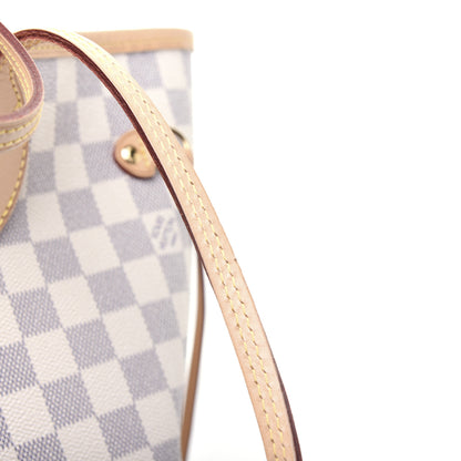 Louis Vuitton Damier Azur Neo Neverfull MM Rose Ballerine 15 of 15
