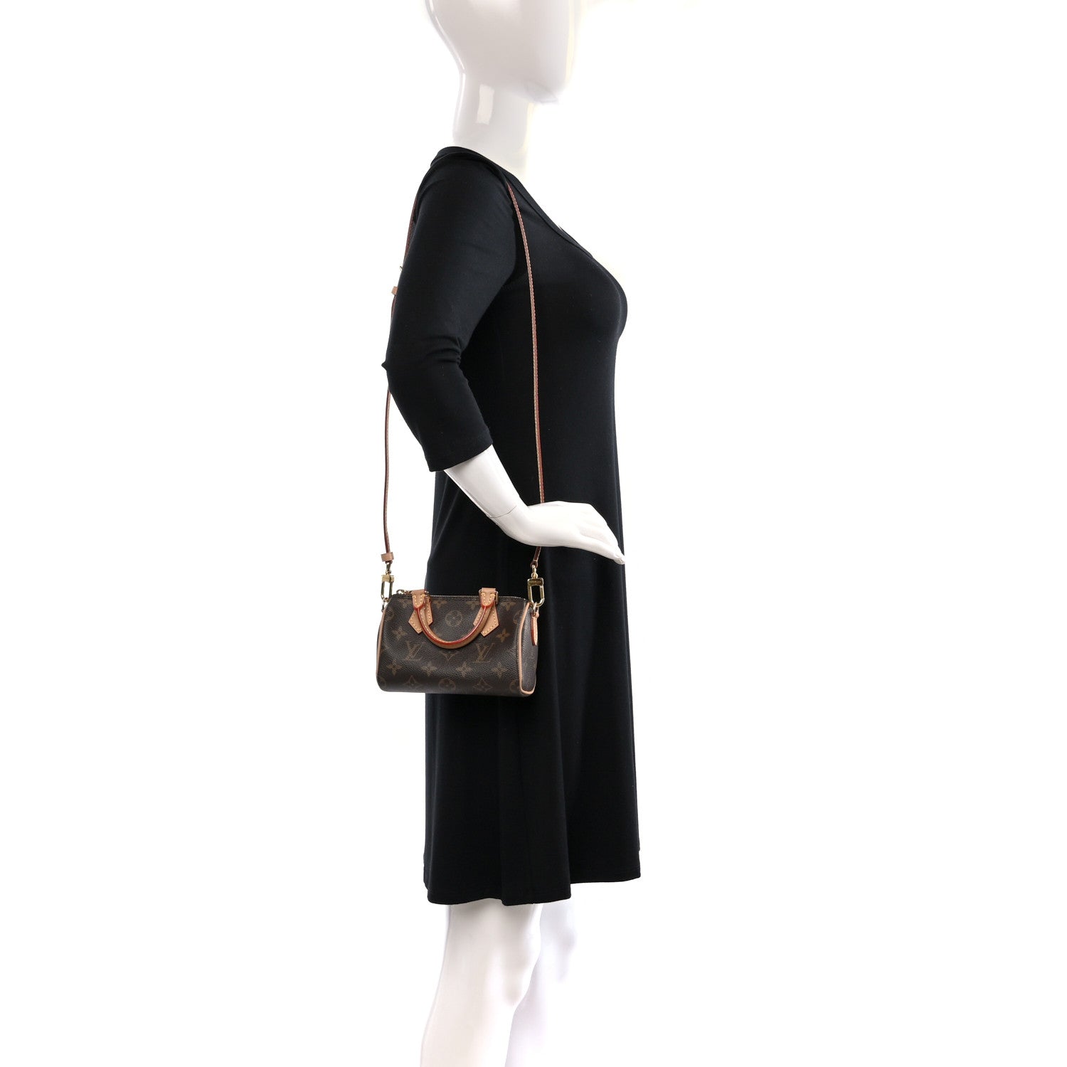 Louis Vuitton Monogram Nano Speedy Bandouliere 2 of 9