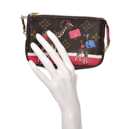 Louis Vuitton Monogram 2017 Christmas Animation Mini Pochette Accessories 2 of 8