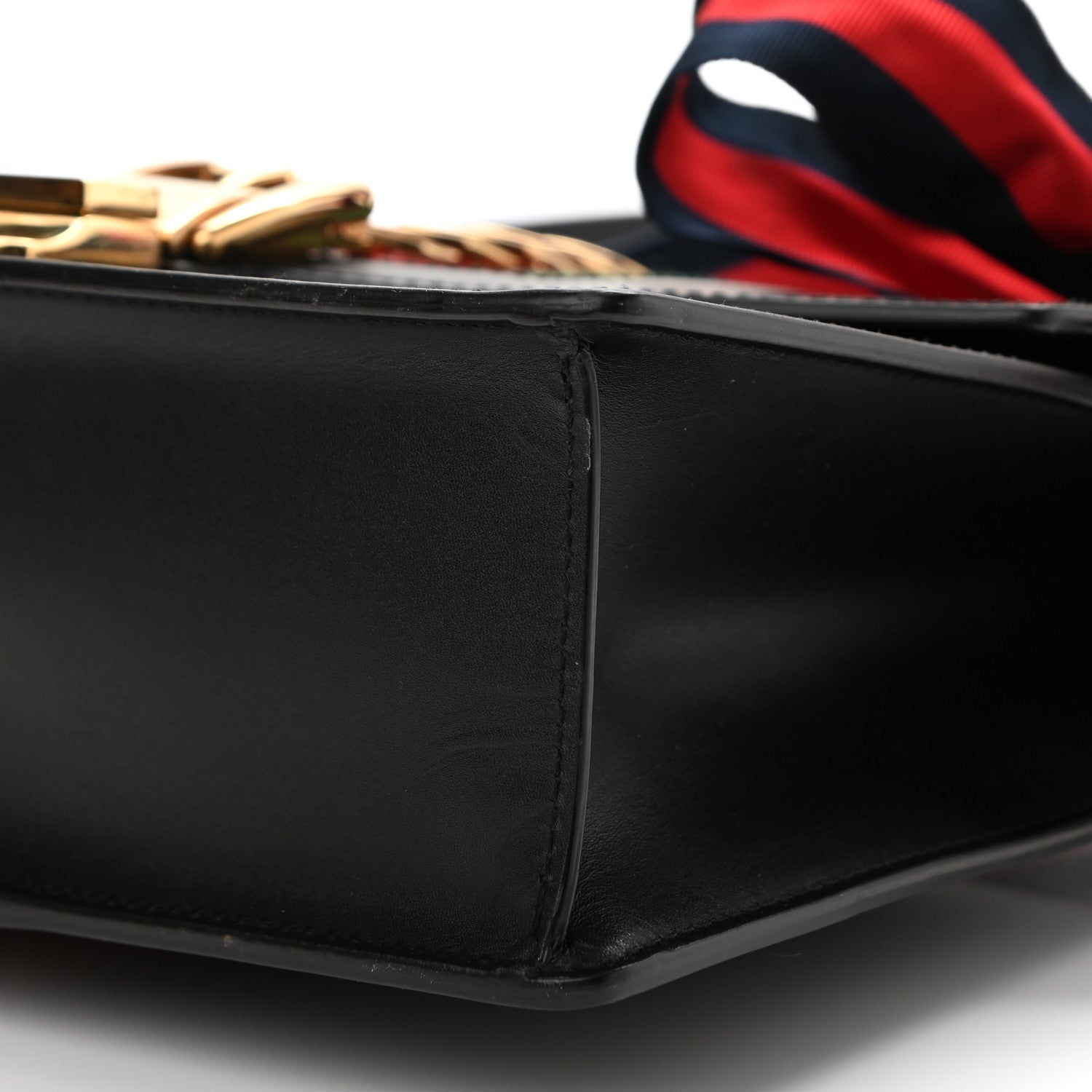 Gucci Calfskin Small Sylvie Shoulder Bag Black 10 of 10