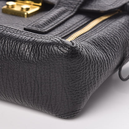3.1 Phillip Lim 3.1 Textured Calfskin Mini Pashli Satchel Black 8 of 9