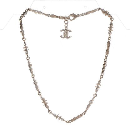 Chanel Crystal CC Short Necklace Gold 3 of 4