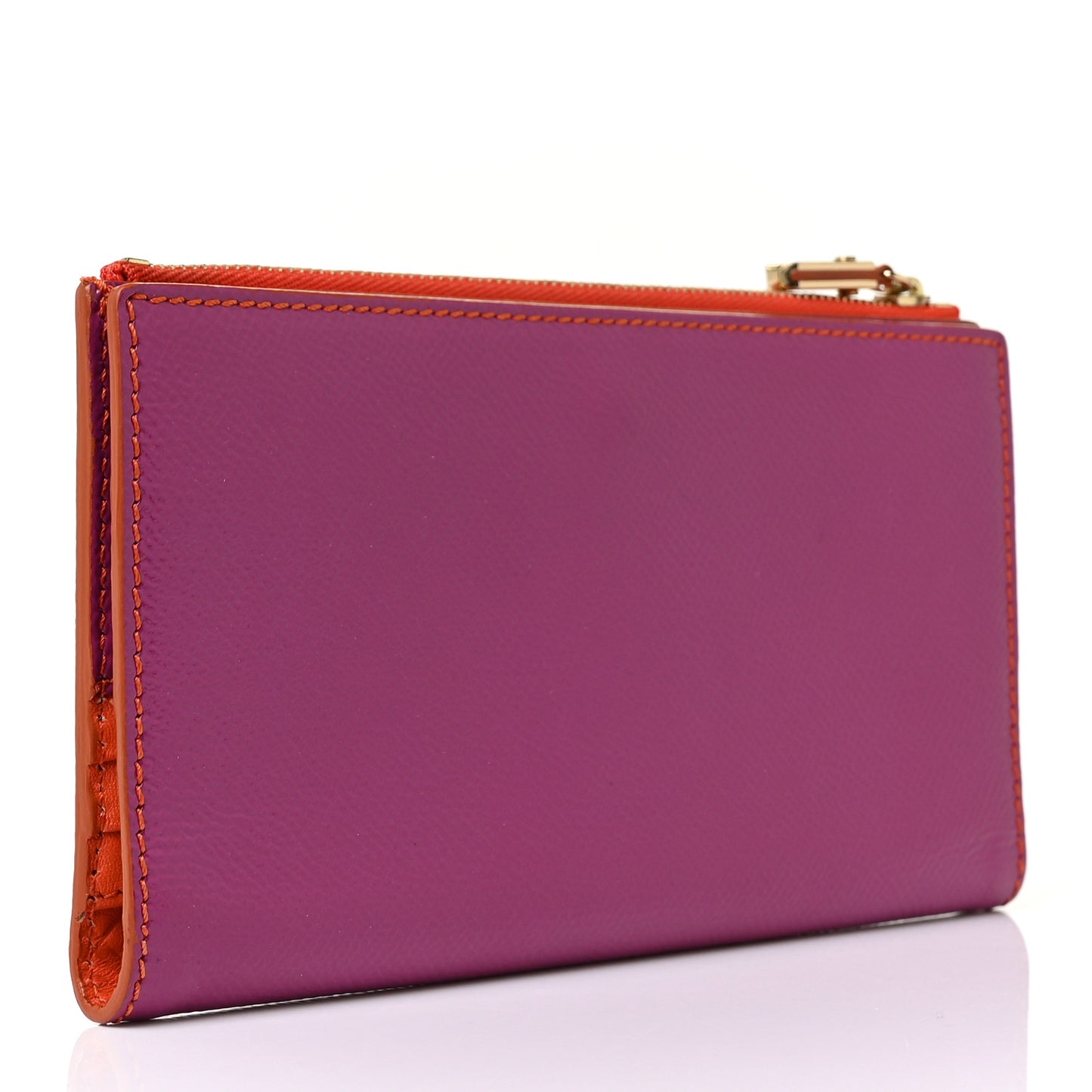 Patent Constantine Continental Wallet Viola Orange