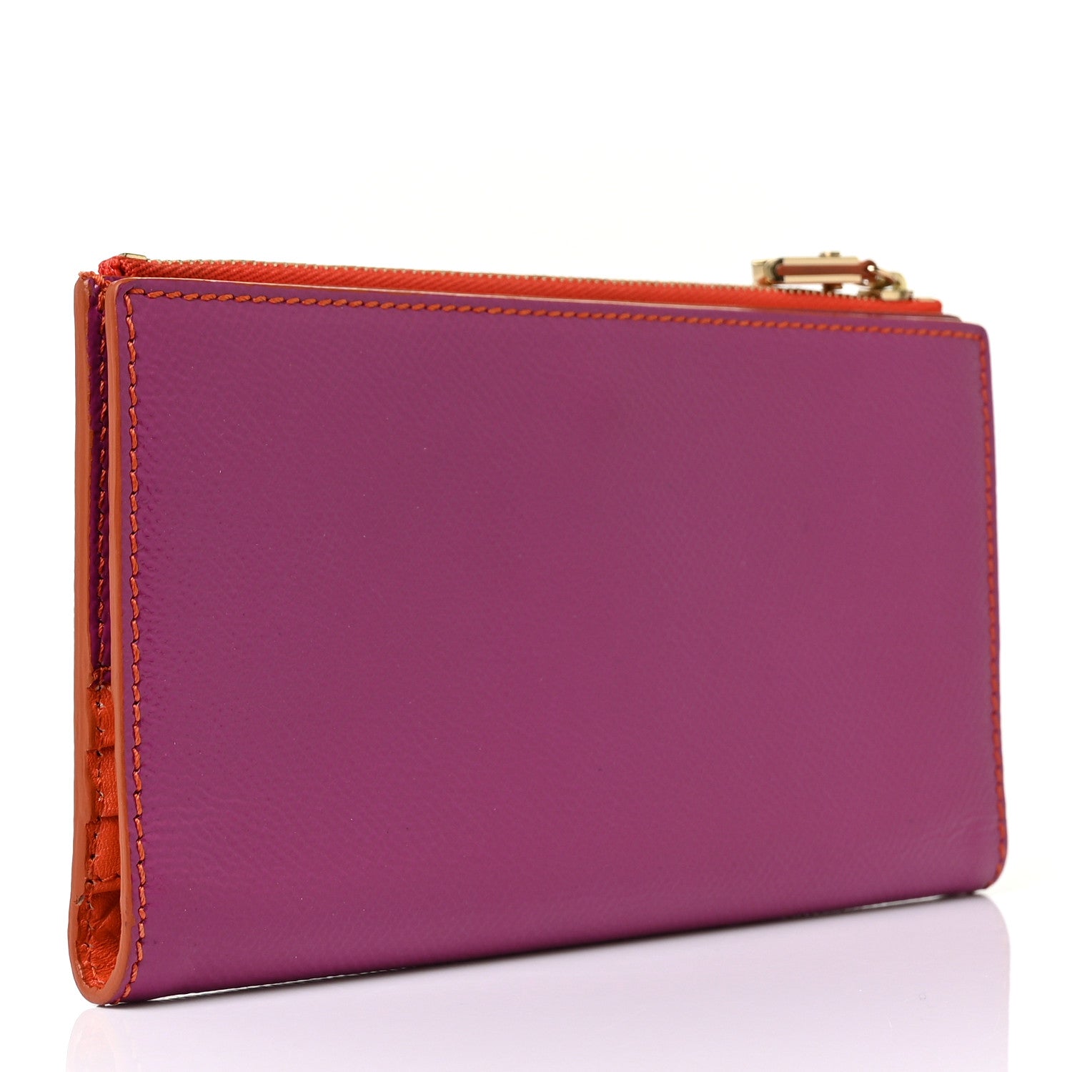 Burberry Patent Constantine Continental Wallet Viola Orange 3 of 9