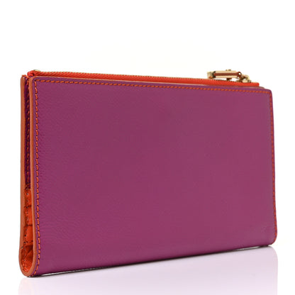 Burberry Patent Constantine Continental Wallet Viola Orange 3 of 9