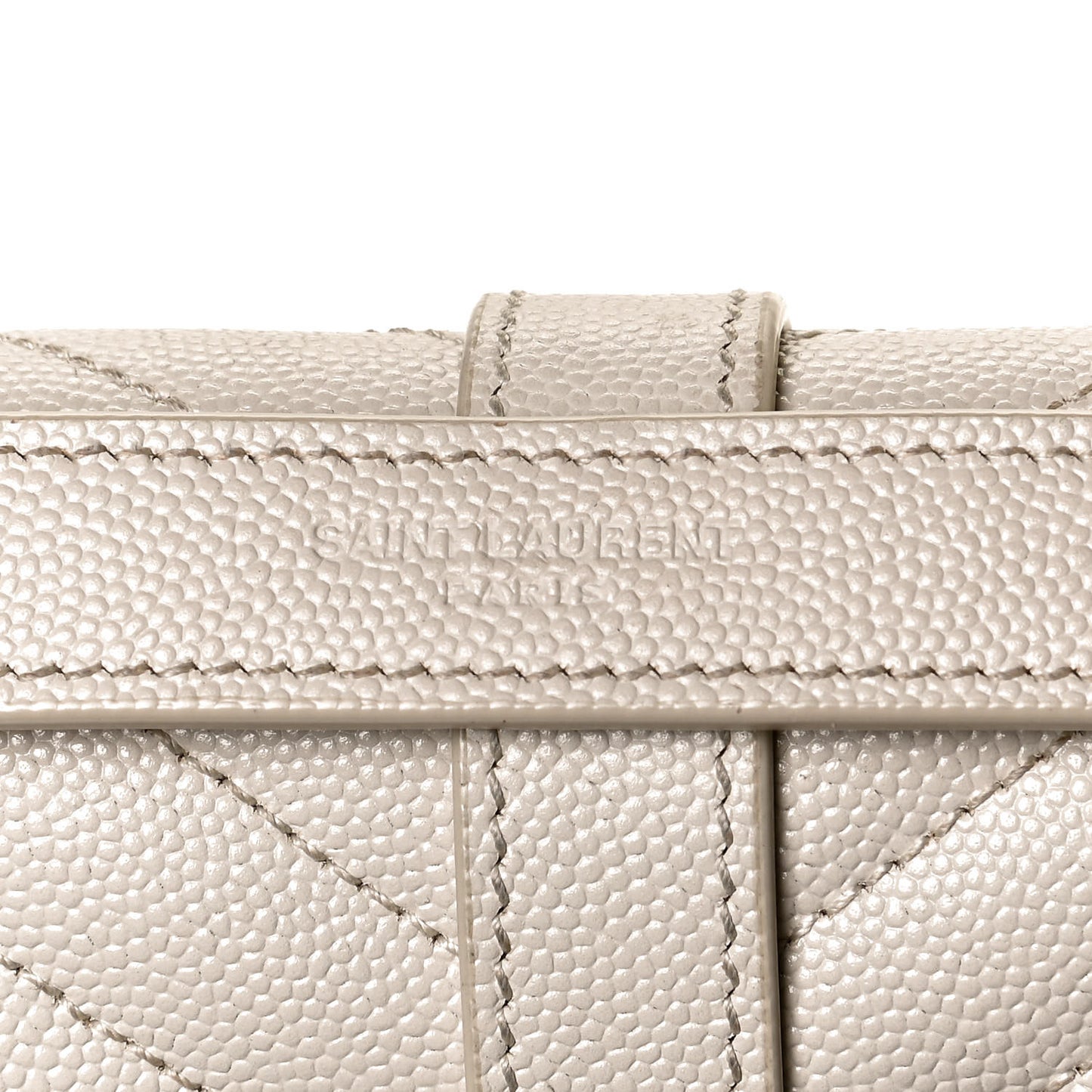Grain De Poudre Mixed Matelasse Large Triquilt Monogram Satchel Porcellana