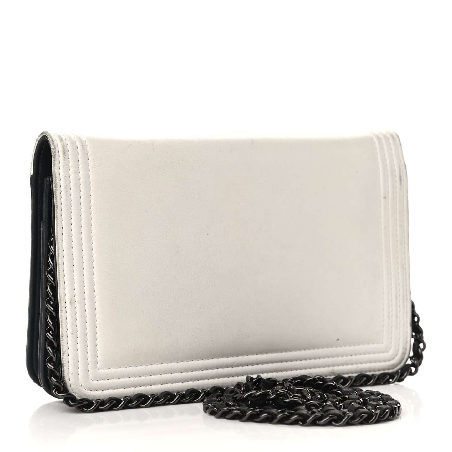 Lambskin Boy Wallet on Chain WOC So Black