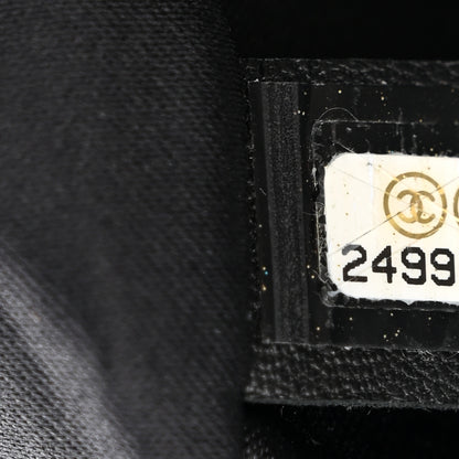 Chanel Sequin Nylon Lambskin Astronaut Essentials Backpack Black White 8 of 13