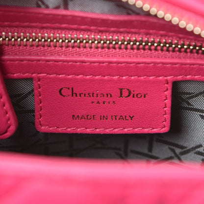 Christian Dior Lambskin Cannage Medium Lady Dior Pink 7 of 8