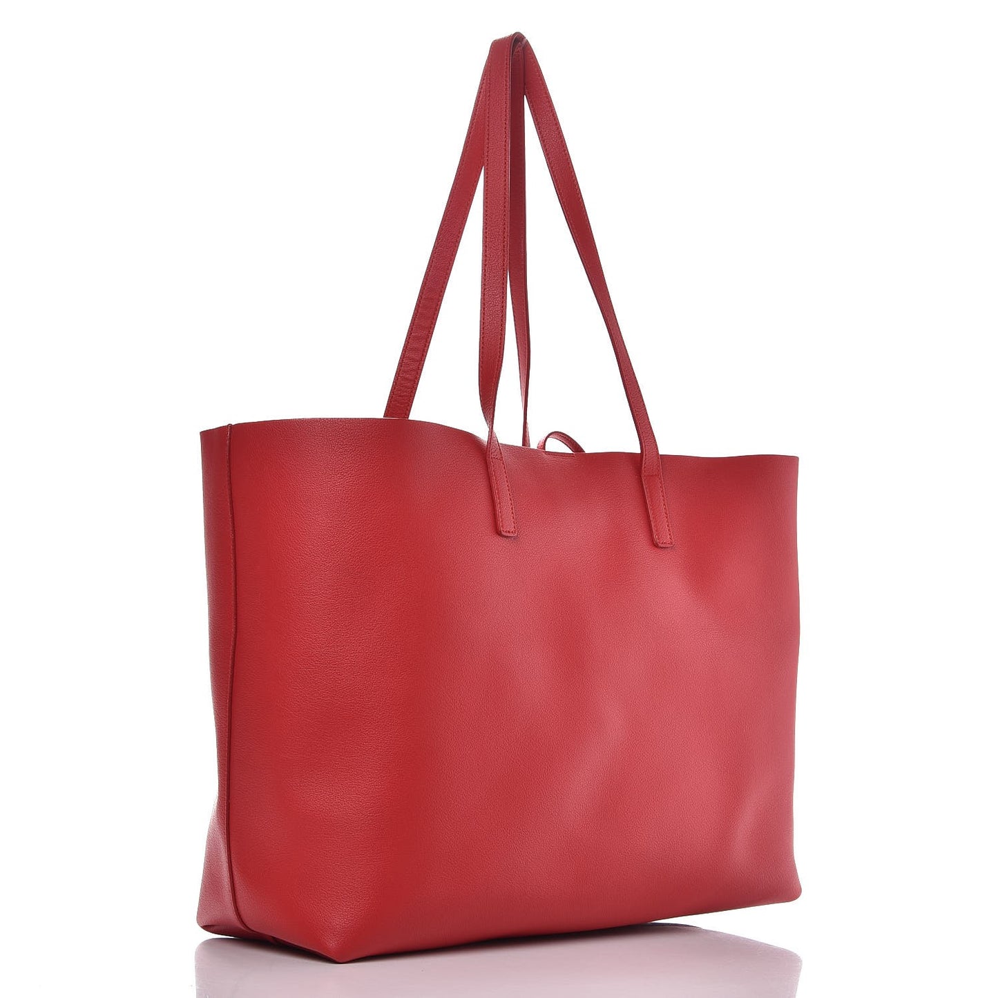 Calfskin Large Shopping Tote Red