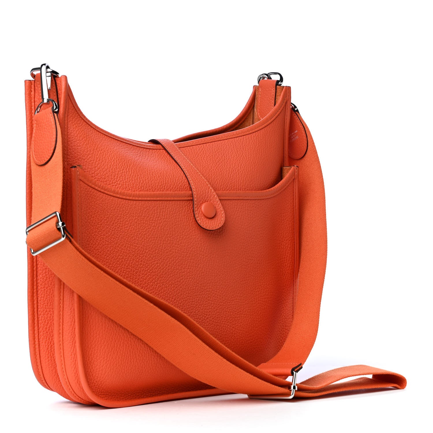 Hermes Taurillon Clemence Evelyne III PM Feu 2 of 5