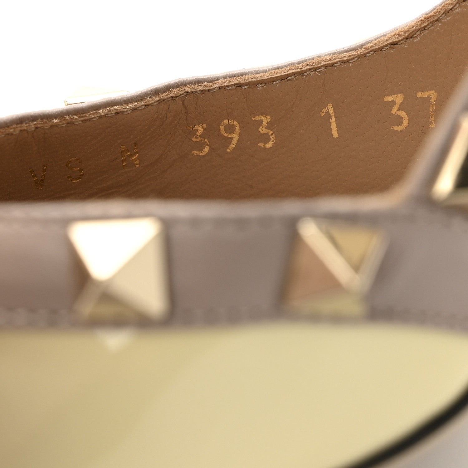 Valentino Garavani Patent Nappa Rockstud Ankle Strap 100mm Pumps 37 Light Ivory Poudre 9 of 10