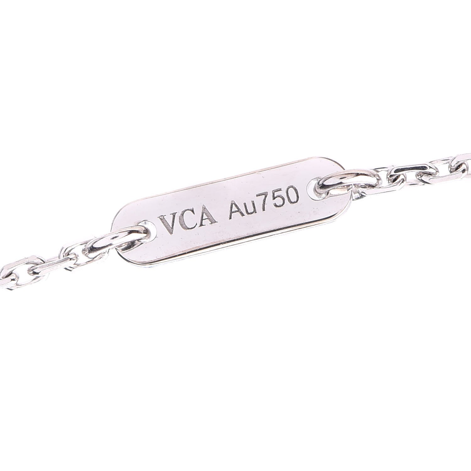 Van Cleef & Arpels 18K White Gold Turquoise Sweet Alhambra Butterfly Pendant Necklace 5 of 5