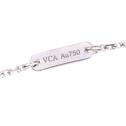 Van Cleef & Arpels 18K White Gold Turquoise Sweet Alhambra Butterfly Pendant Necklace 5 of 5