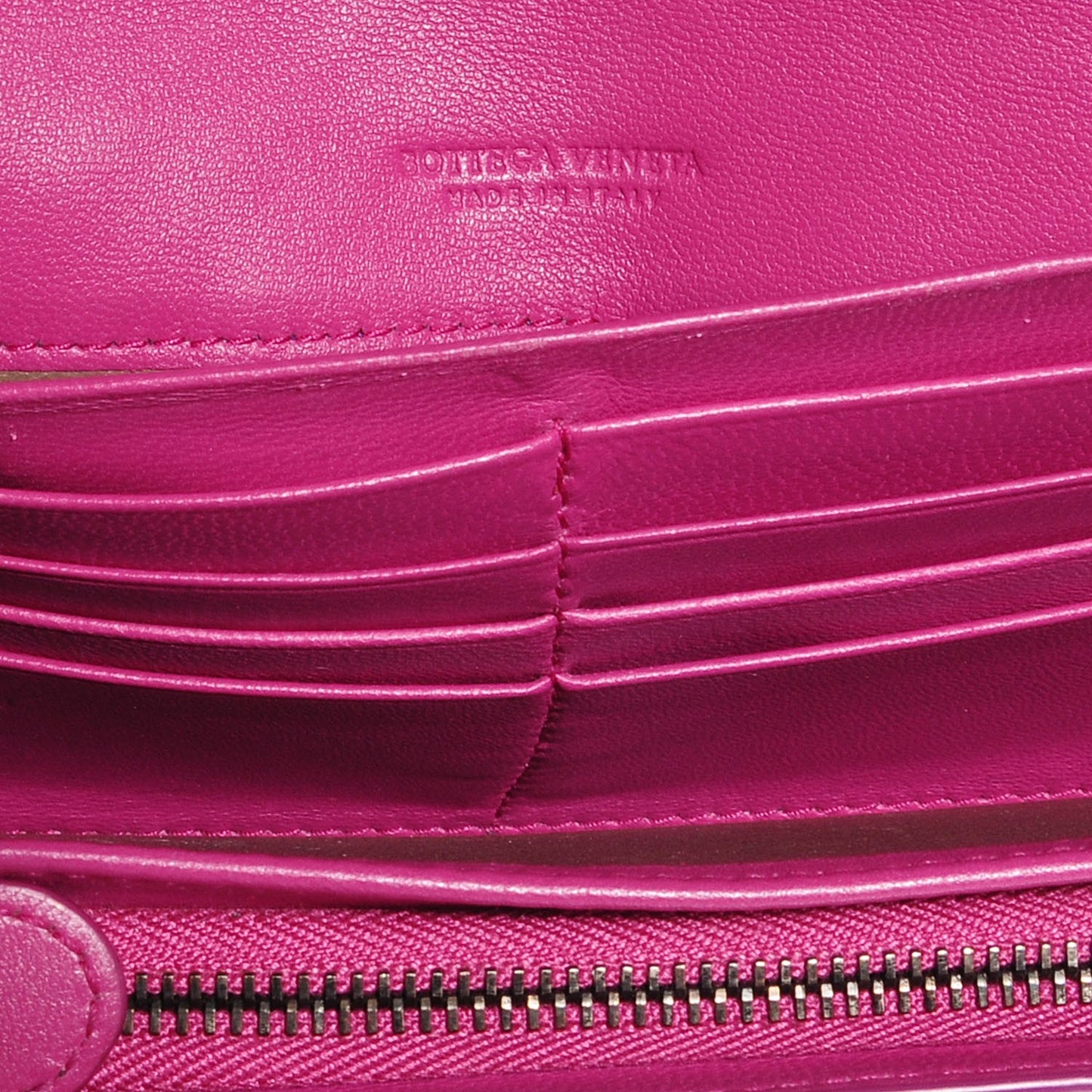 Nappa Intrecciato Continental Flap Wallet Ametista