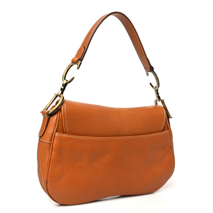 Christian Dior Calfskin Double Saddle Bag Brown 3 of 11