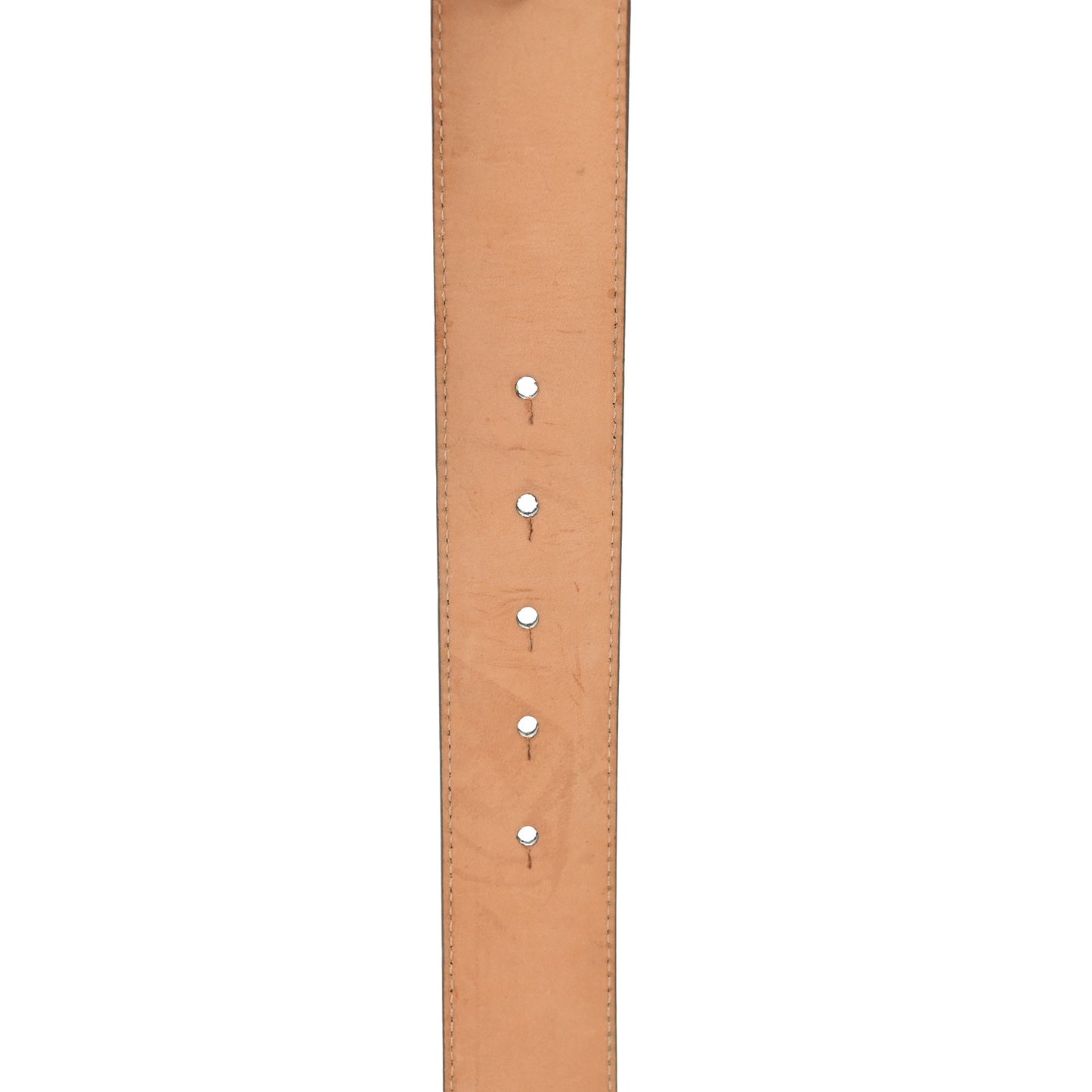 Metallic Calfskin 4cm La Medusa Belt 100 40 Silver