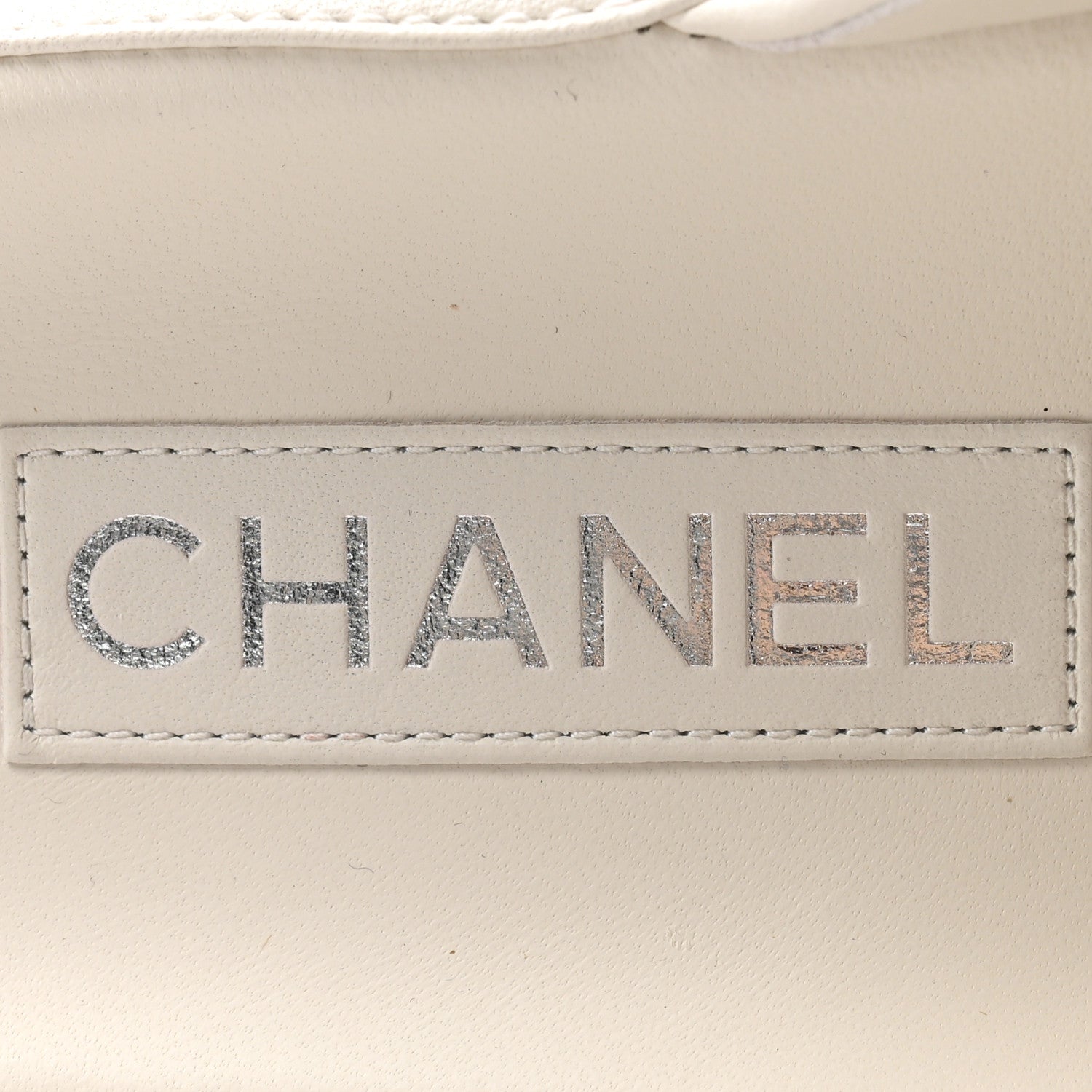 Chanel Lambskin Quilted Velcro Dad Chain CC Slide Sandals 39.5 White 7 of 11