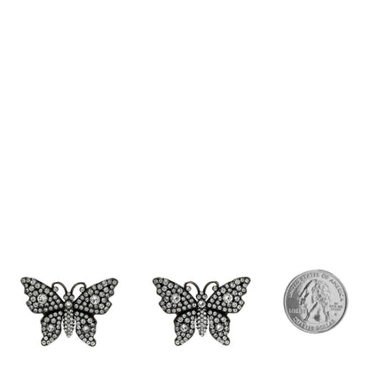 Gucci Crystal Butterfly Stud Earrings 2 of 4