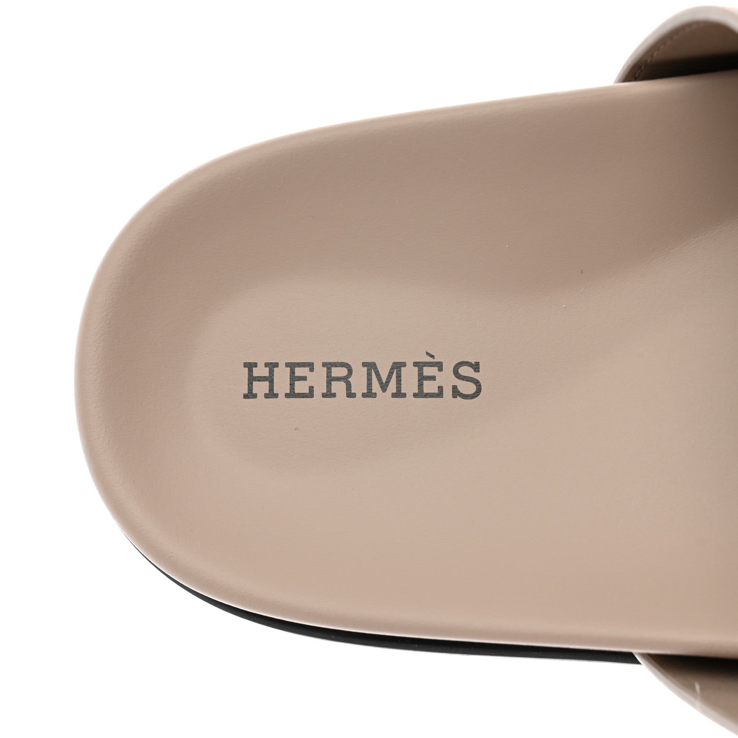 Hermes Calfskin Womens Chypre Sandals 38 Beige Mastic 7 of 9