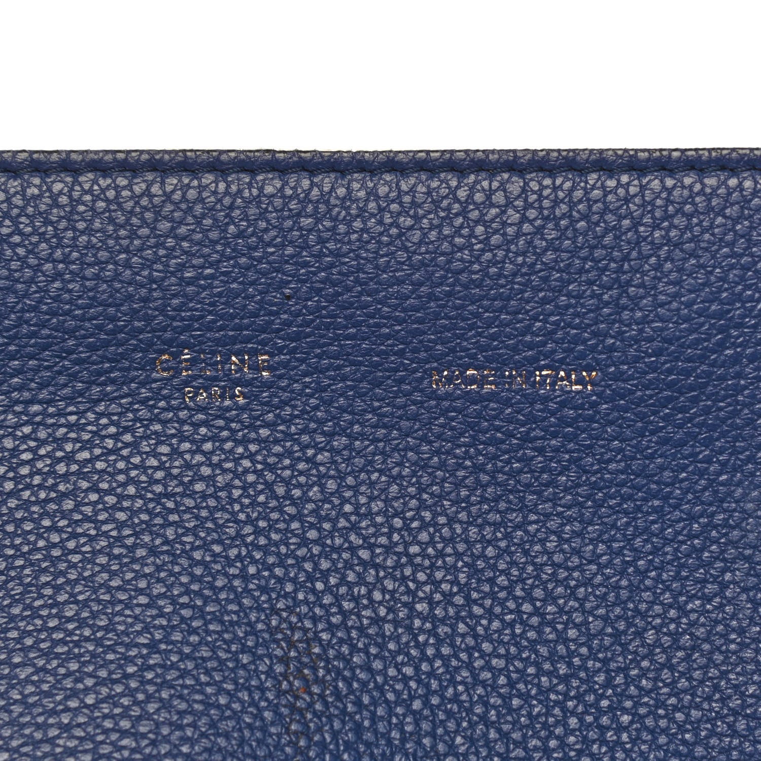 Celine Soft Grained Calfskin Small Belt Cabas Phantom Indigo 8 of 11