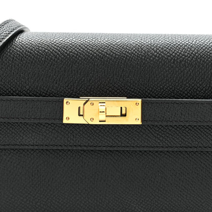 Hermes Epsom Kelly Wallet To Go Black 8 of 12