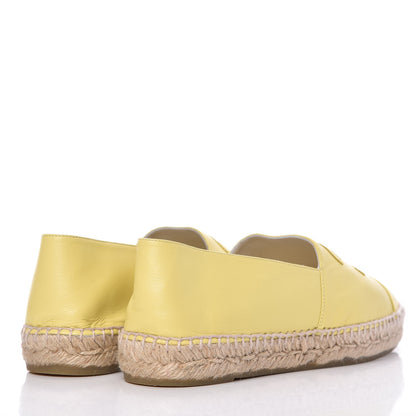 Chanel Lambskin CC Espadrilles 41 Yellow 4 of 15