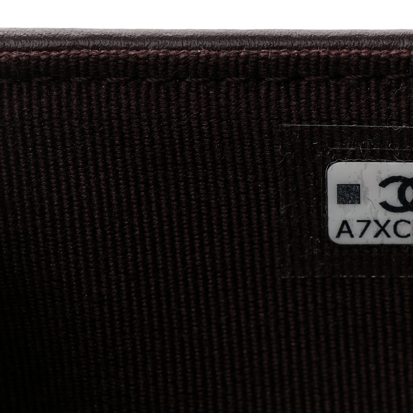 Caviar Quilted Passport Holder Dark Brown