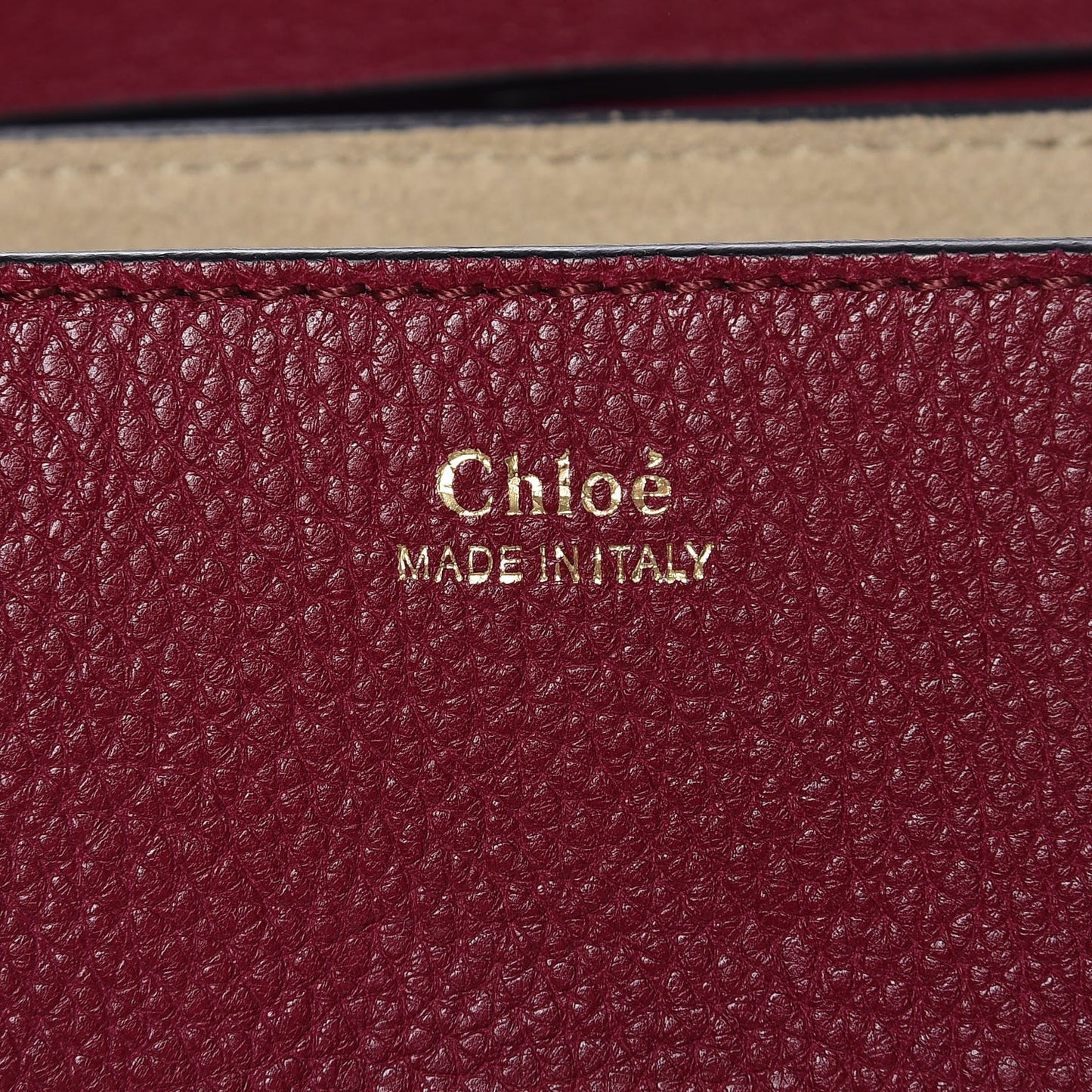 Grained Lambskin Mini Drew Shoulder Bag Wine Purple