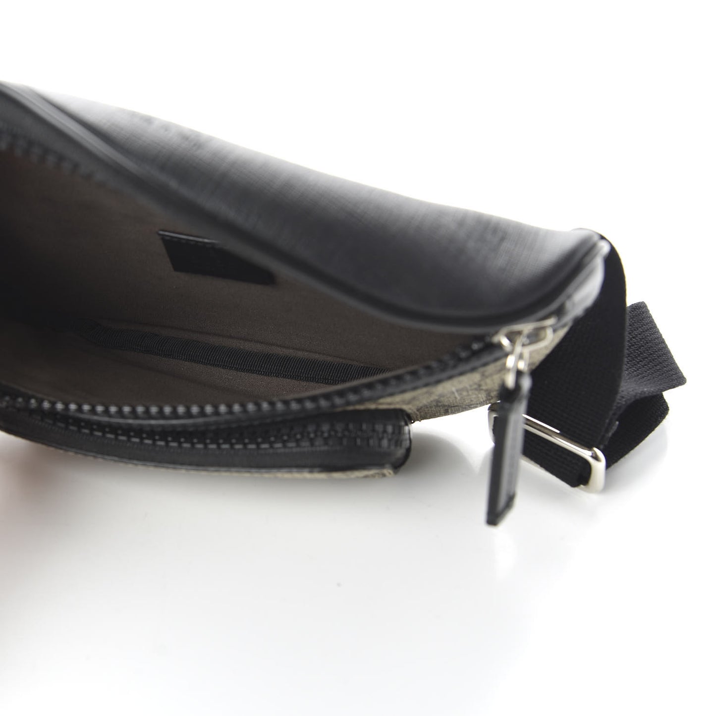 GG Supreme Monogram Belt Bag Black