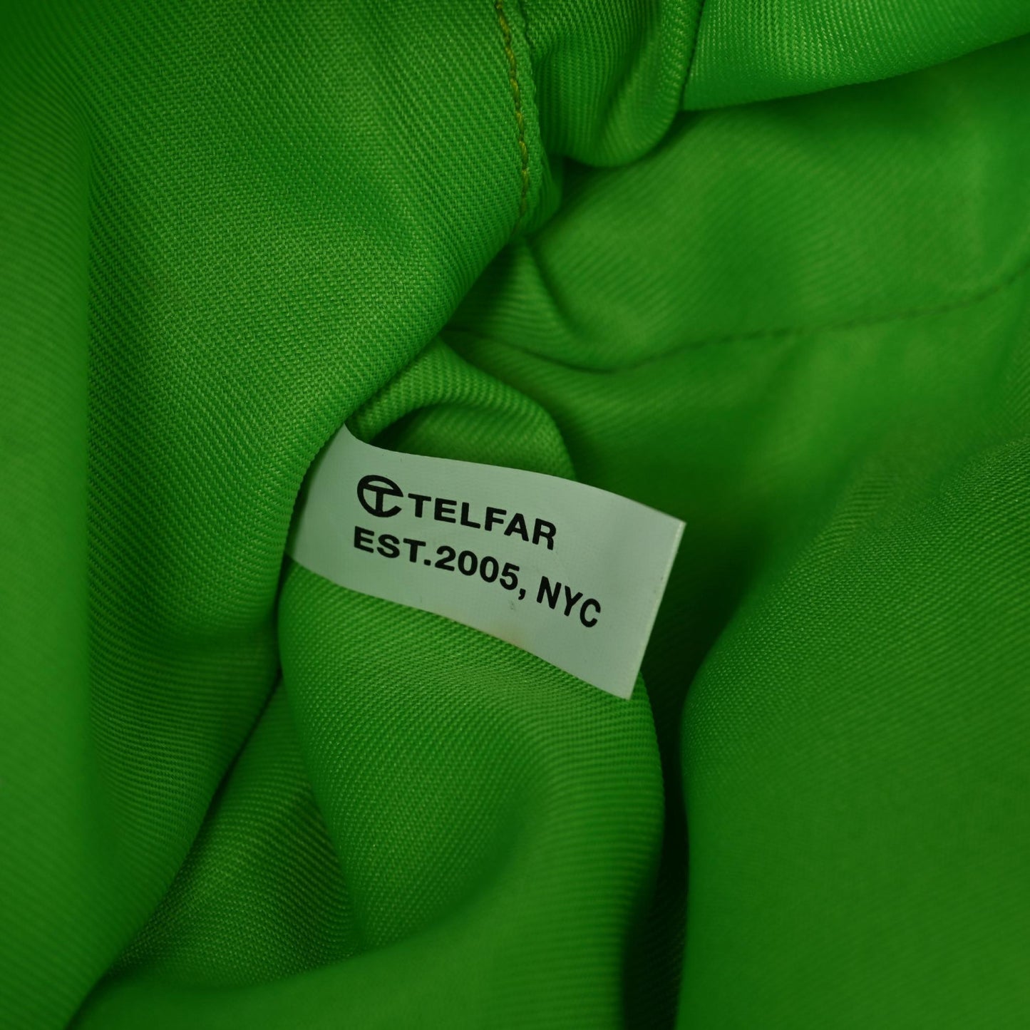 Vegan Leather Medium Shopping Bag Highlighter Green